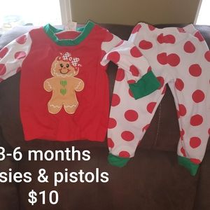 3-6m christmas pajamas